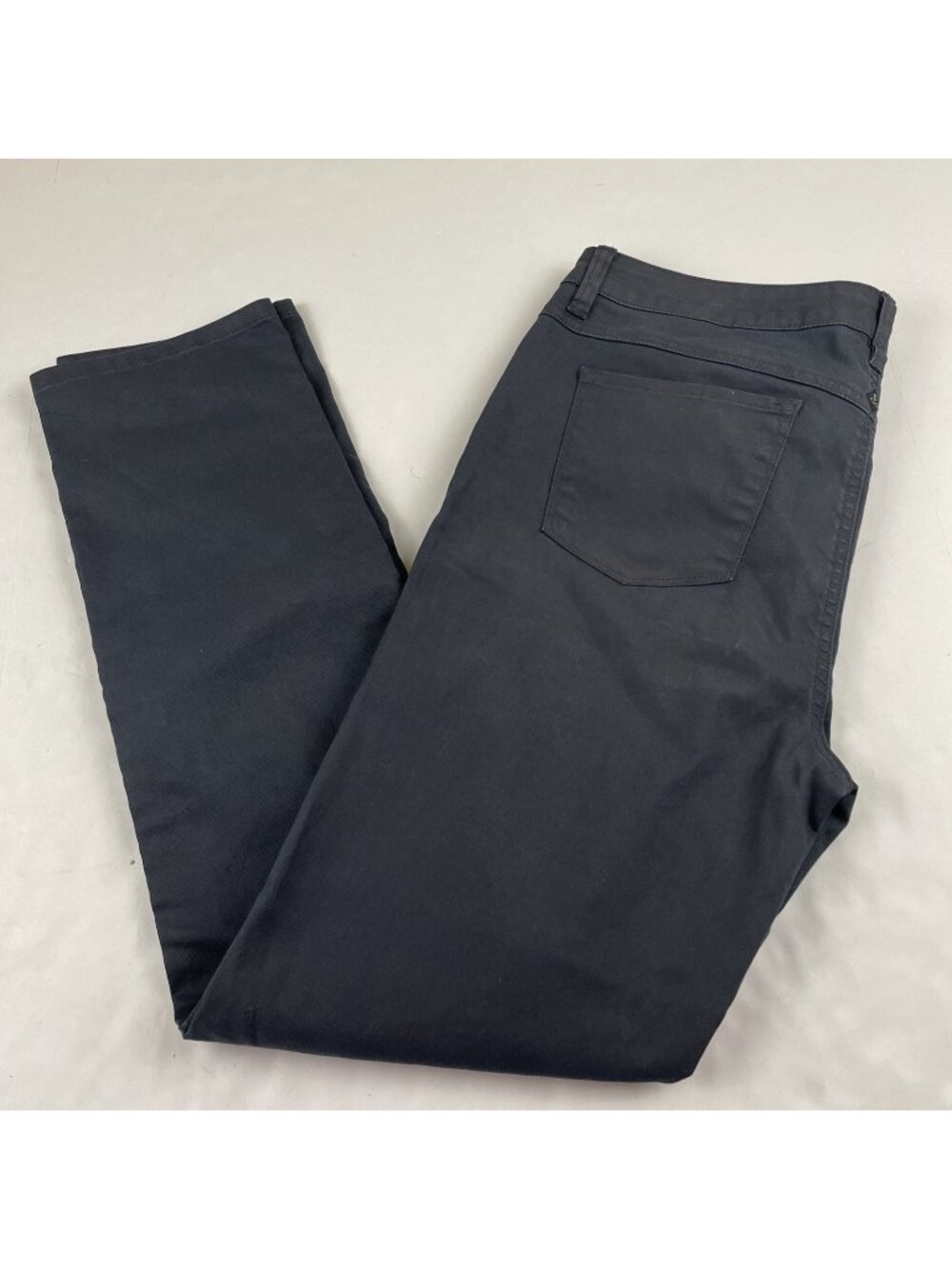 prAna Kayla Jeans Womens 14/32 Blue Gray Stretch Organic Cotton Straight Leg